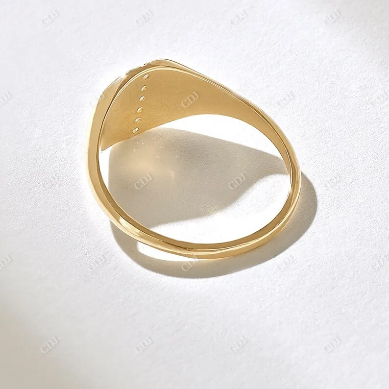 0.06CTW Lab Grown Diamond Signet Ring