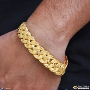 1 Gram Gold Plated Funky Design Pokal Bracelet for Men - Style D582