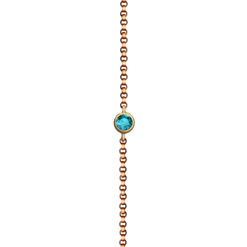 18k Gold December Birthstone Topaz Bracelet