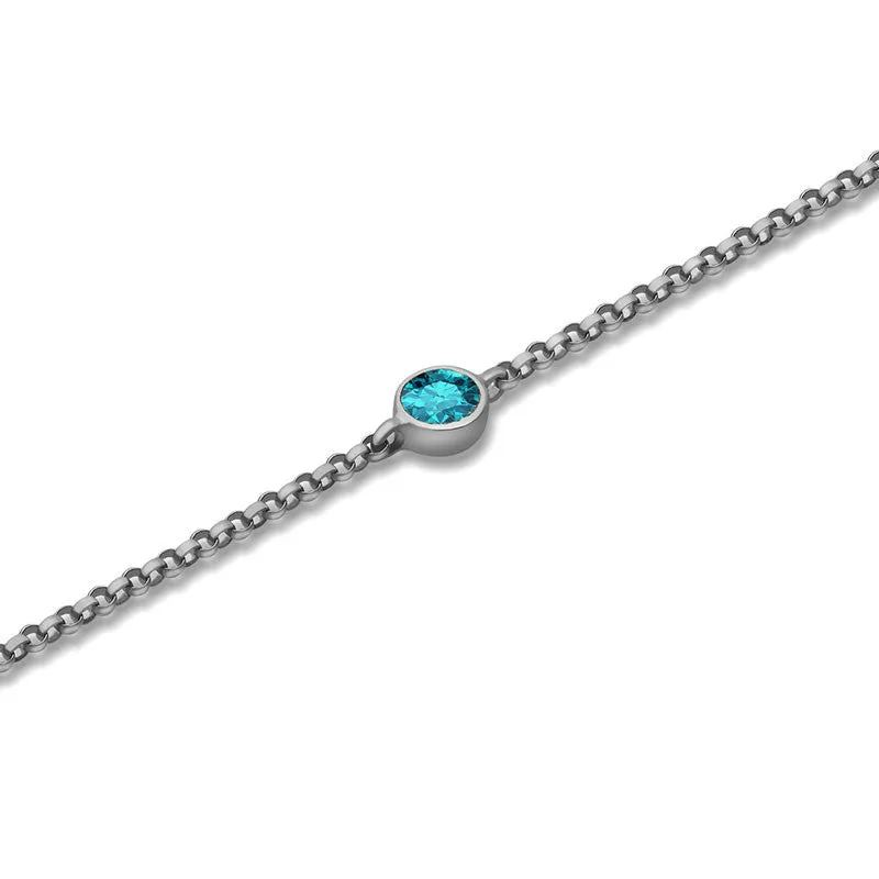 18k Gold December Birthstone Topaz Bracelet