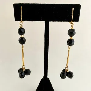 1970s Celebrity Glass Bead Earrings