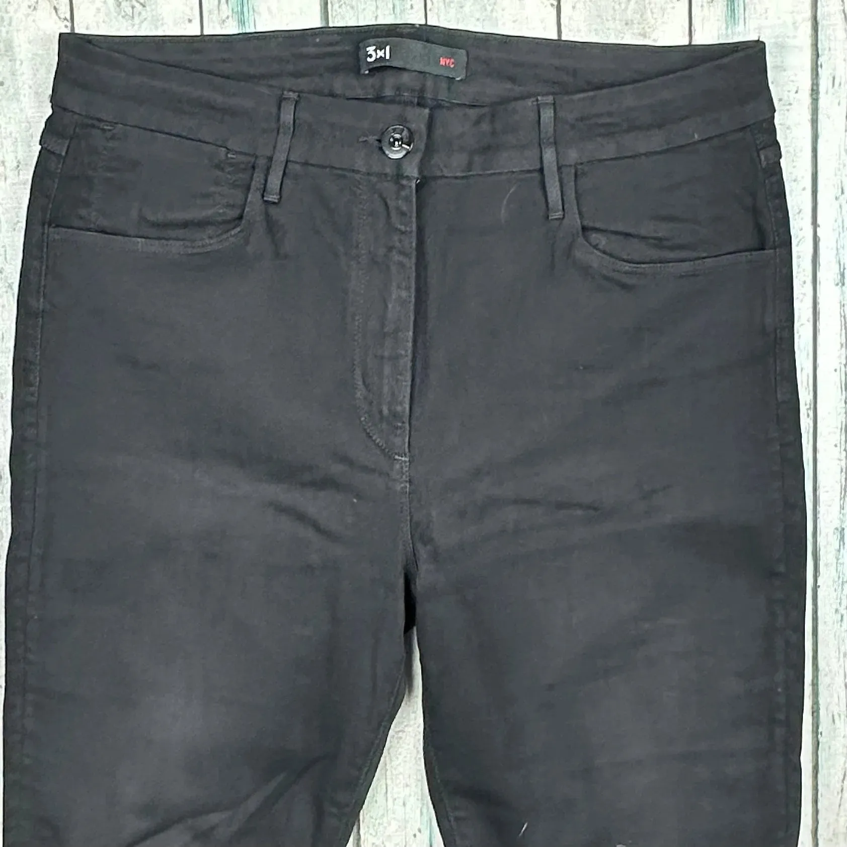 3x1 - Stunning USA Made Black High Rise Skinny Jeans - Size 32