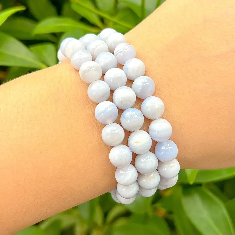 8 mm Gemstone Beaded Bracelet