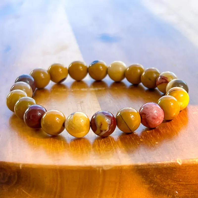 8 mm Gemstone Beaded Bracelet