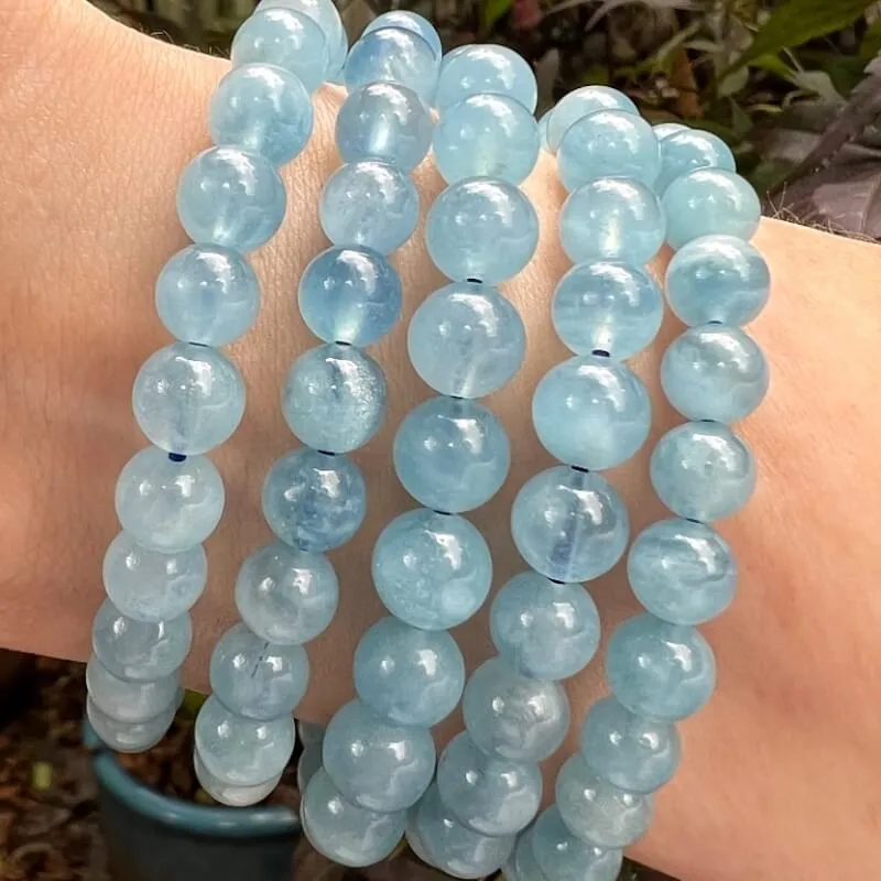 8 mm Gemstone Beaded Bracelet