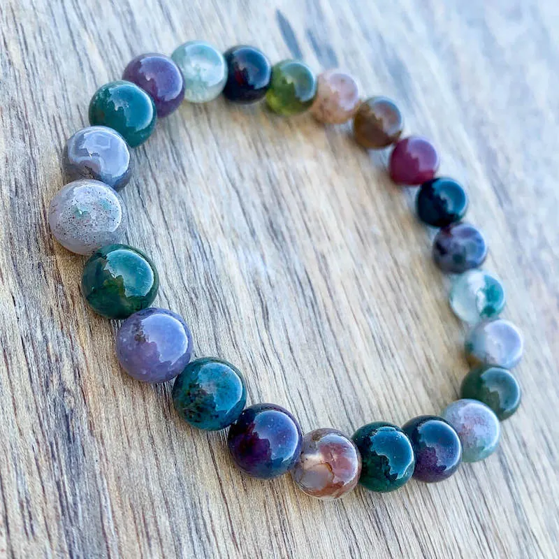 8 mm Gemstone Beaded Bracelet