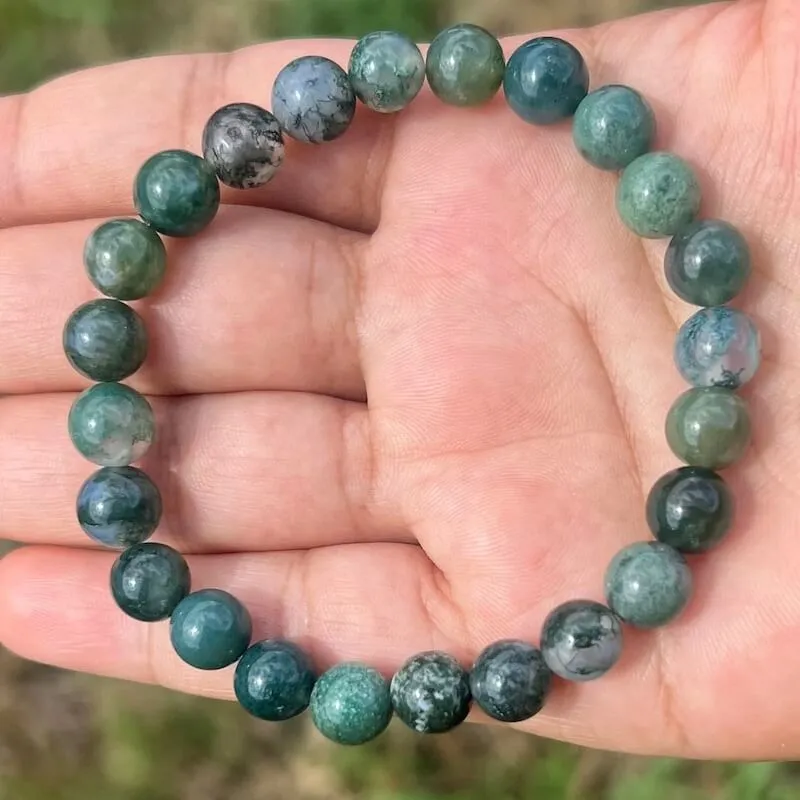 8 mm Gemstone Beaded Bracelet