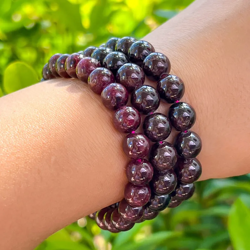 8 mm Gemstone Beaded Bracelet