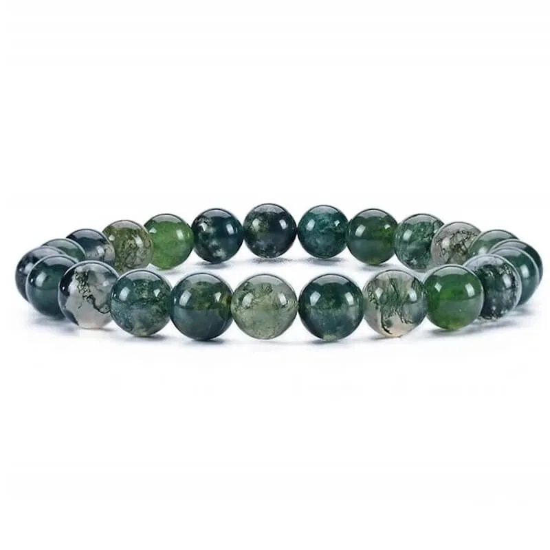 8 mm Gemstone Beaded Bracelet