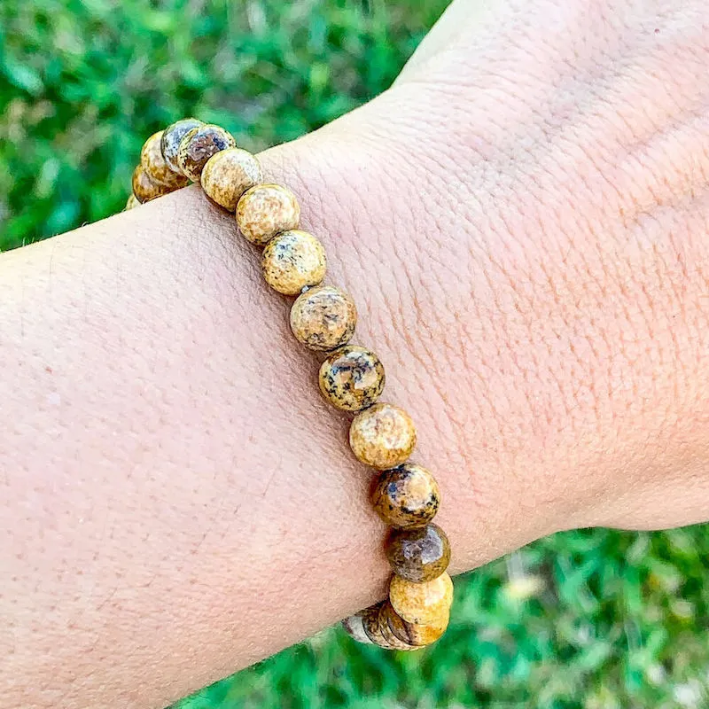 8 mm Gemstone Beaded Bracelet