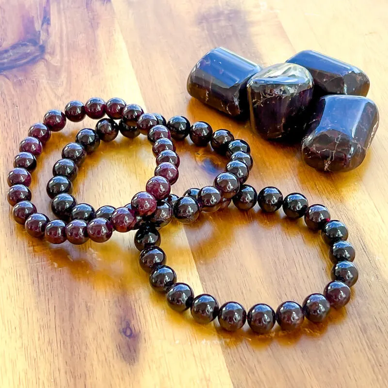 8 mm Gemstone Beaded Bracelet