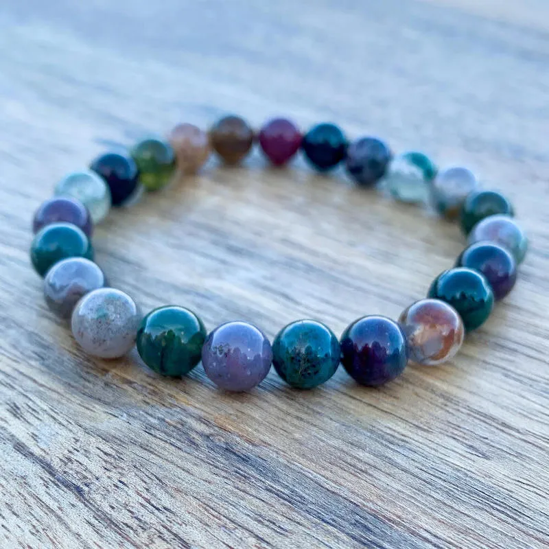 8 mm Gemstone Beaded Bracelet