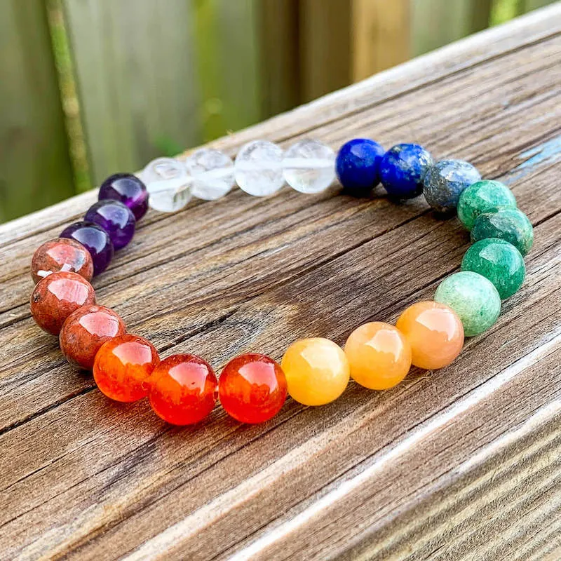 8 mm Gemstone Beaded Bracelet