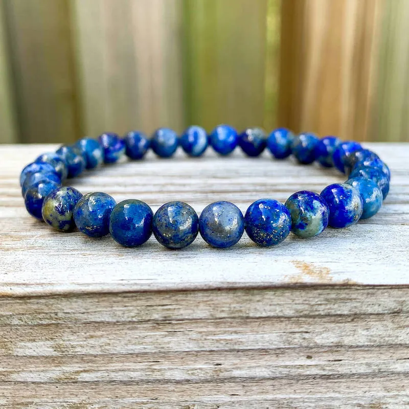 8 mm Gemstone Beaded Bracelet