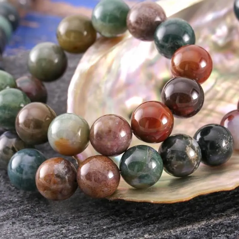 8 mm Gemstone Beaded Bracelet