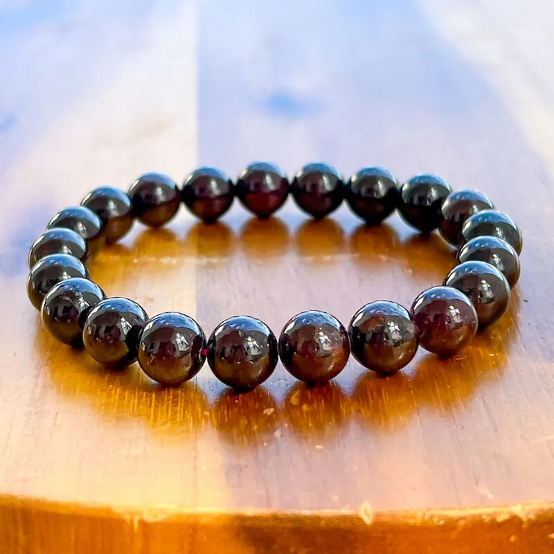 8 mm Gemstone Beaded Bracelet