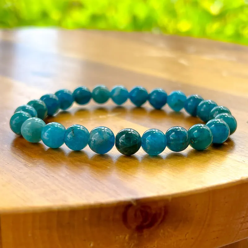 8 mm Gemstone Beaded Bracelet
