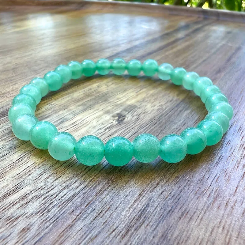8 mm Gemstone Beaded Bracelet