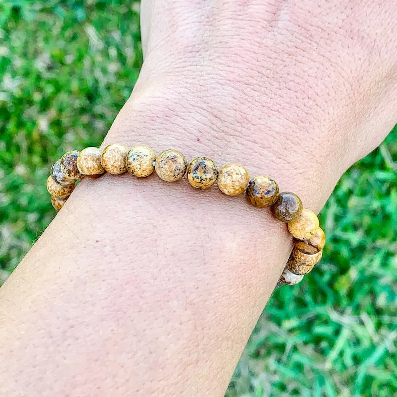8 mm Gemstone Beaded Bracelet