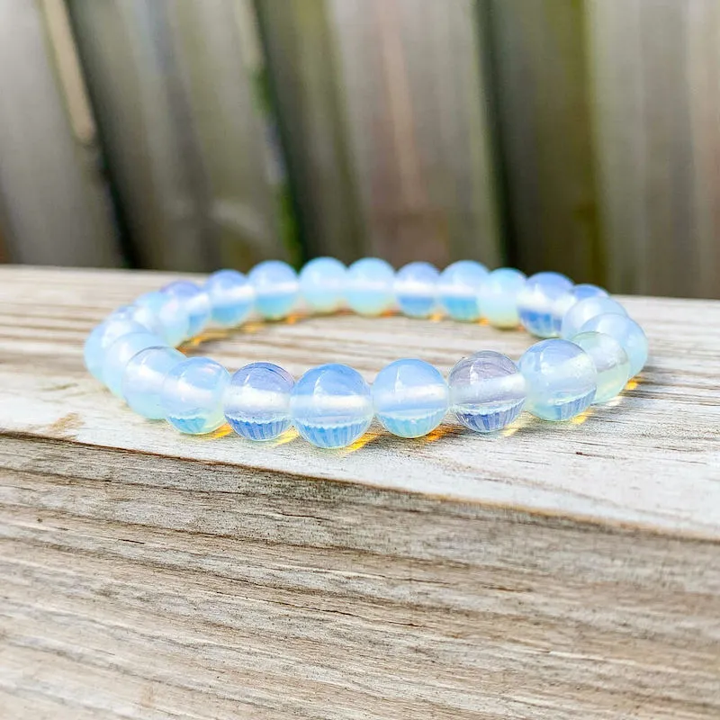 8 mm Gemstone Beaded Bracelet