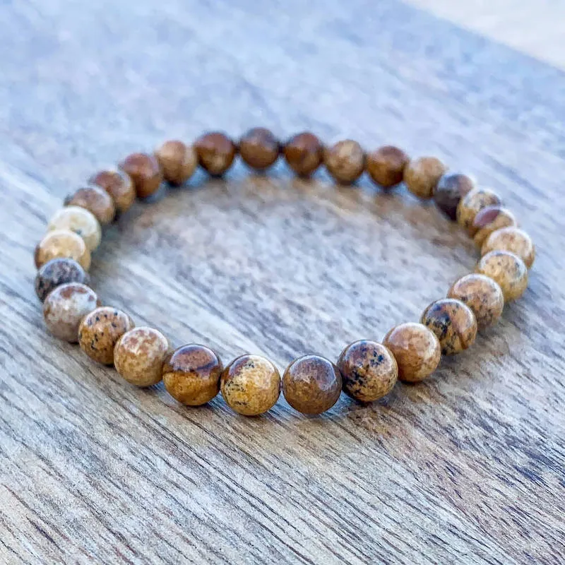 8 mm Gemstone Beaded Bracelet