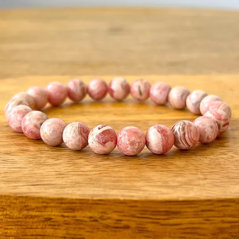 8 mm Gemstone Beaded Bracelet