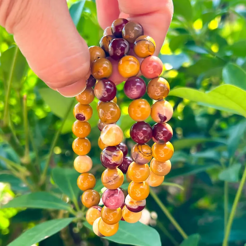 8 mm Gemstone Beaded Bracelet