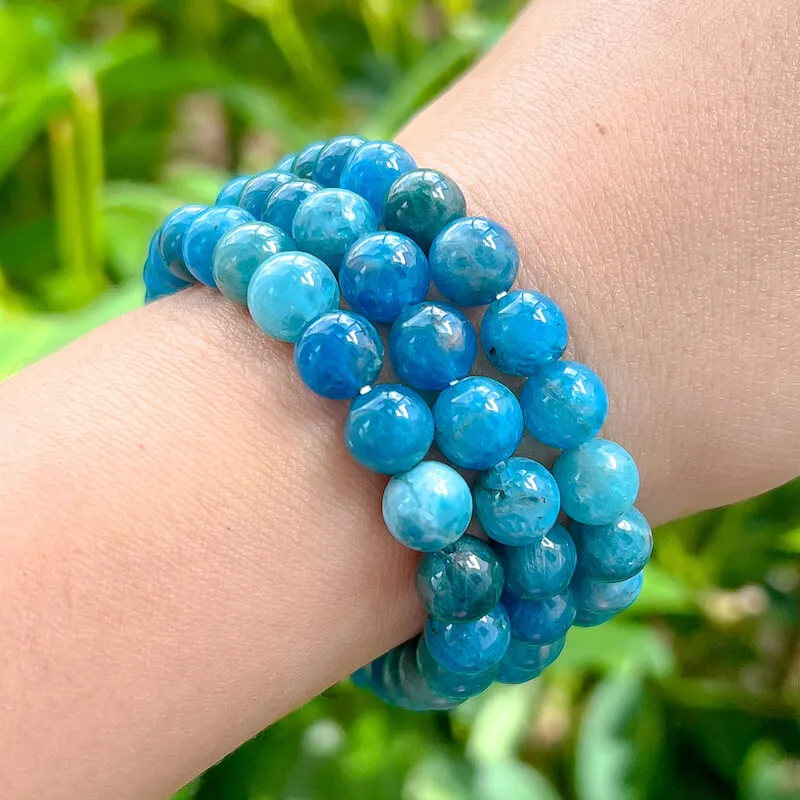 8 mm Gemstone Beaded Bracelet