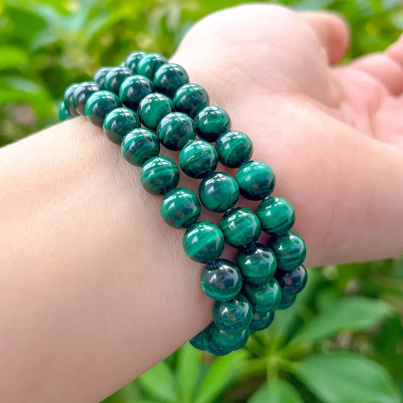 8 mm Gemstone Beaded Bracelet