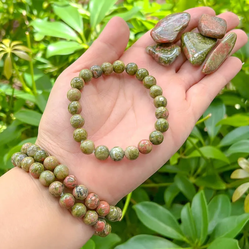 8 mm Gemstone Beaded Bracelet