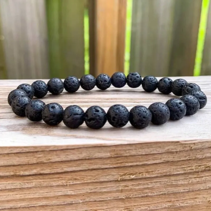 8 mm Gemstone Beaded Bracelet