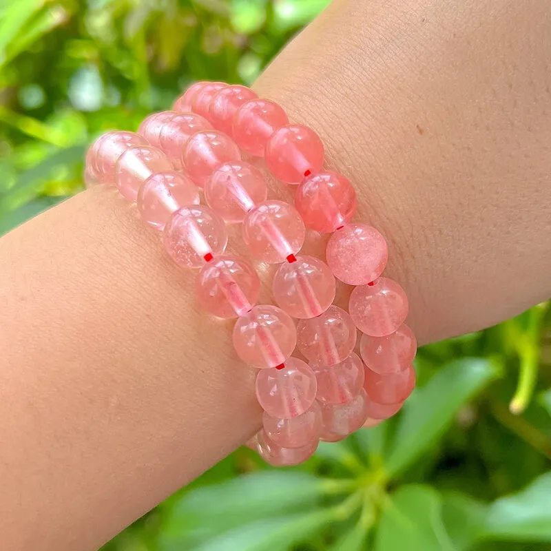 8 mm Gemstone Beaded Bracelet