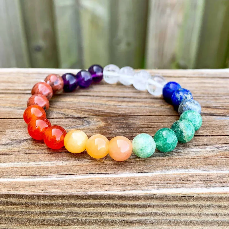 8 mm Gemstone Beaded Bracelet