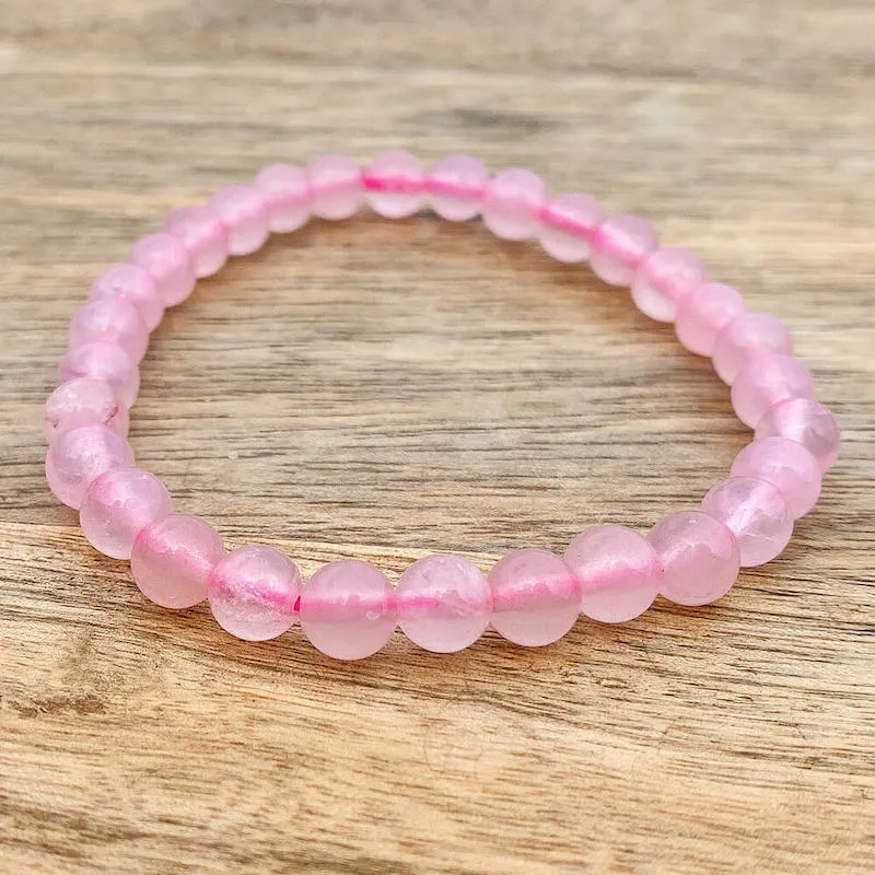 8 mm Gemstone Beaded Bracelet