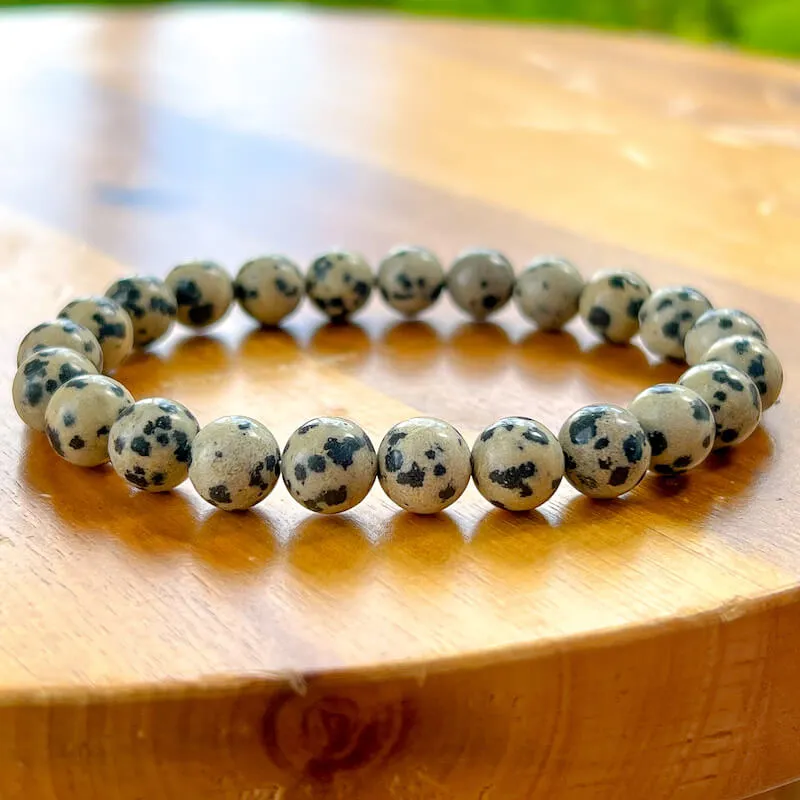 8 mm Gemstone Beaded Bracelet