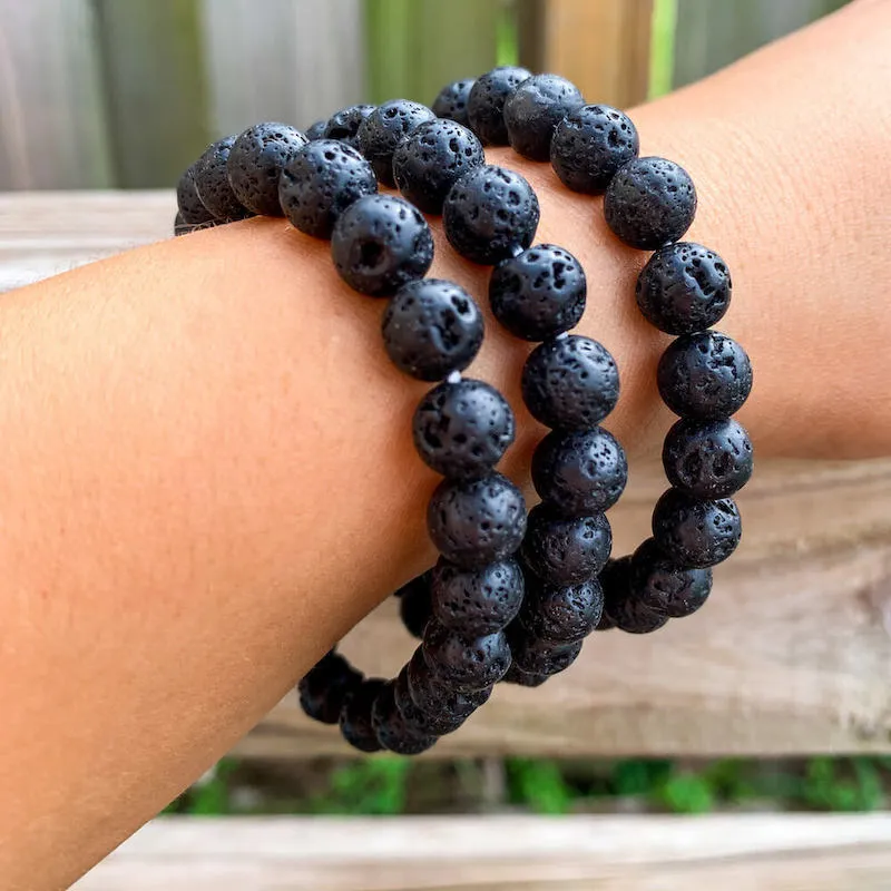 8 mm Gemstone Beaded Bracelet