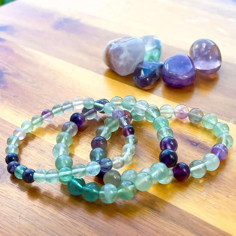 8 mm Gemstone Beaded Bracelet