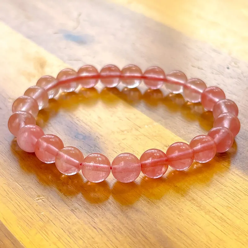 8 mm Gemstone Beaded Bracelet