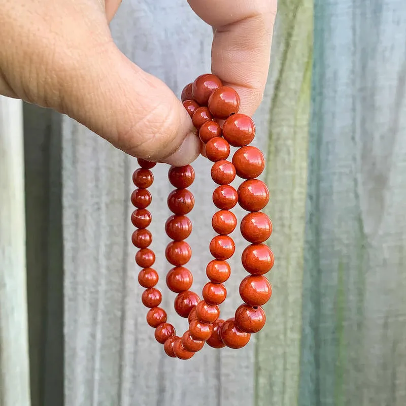 8 mm Gemstone Beaded Bracelet