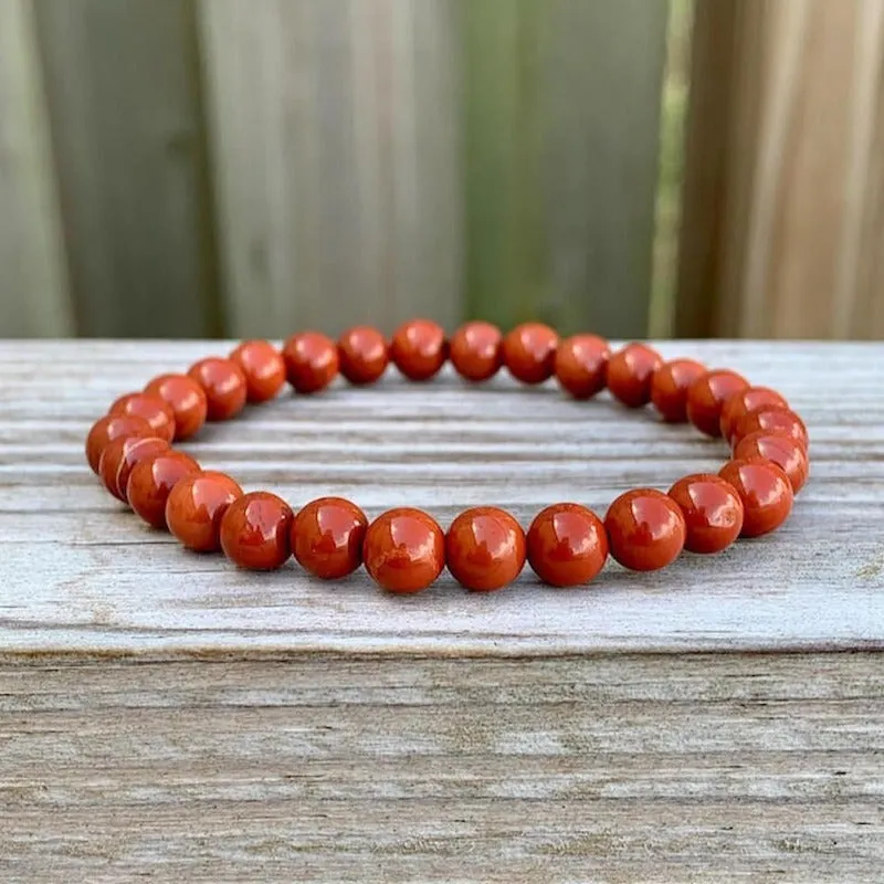 8 mm Gemstone Beaded Bracelet