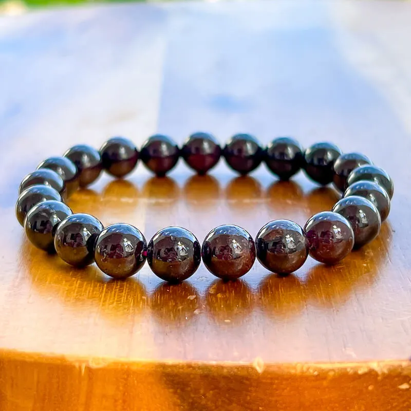 8 mm Gemstone Beaded Bracelet