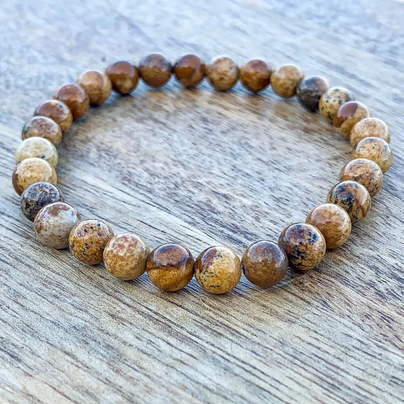 8 mm Gemstone Beaded Bracelet