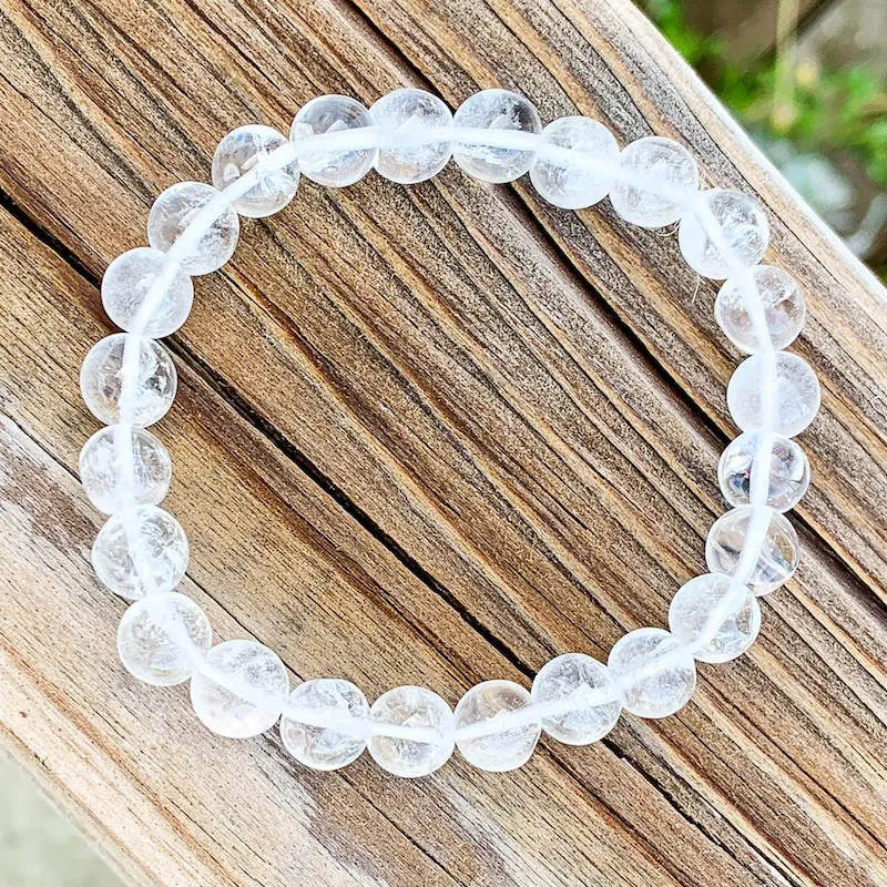 8 mm Gemstone Beaded Bracelet