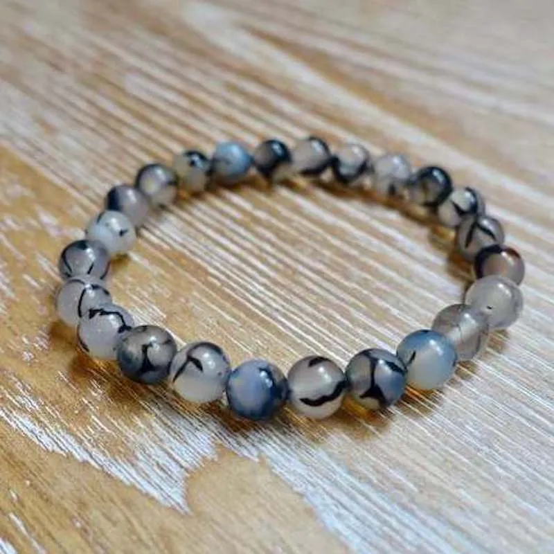 8 mm Gemstone Beaded Bracelet