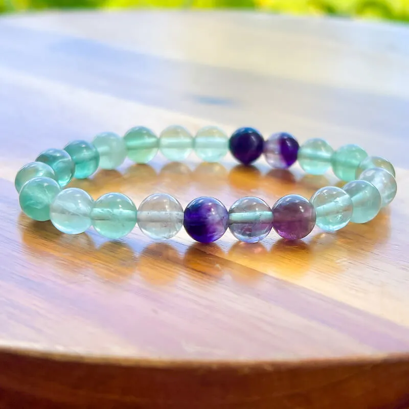 8 mm Gemstone Beaded Bracelet