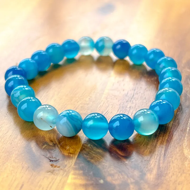 8 mm Gemstone Beaded Bracelet