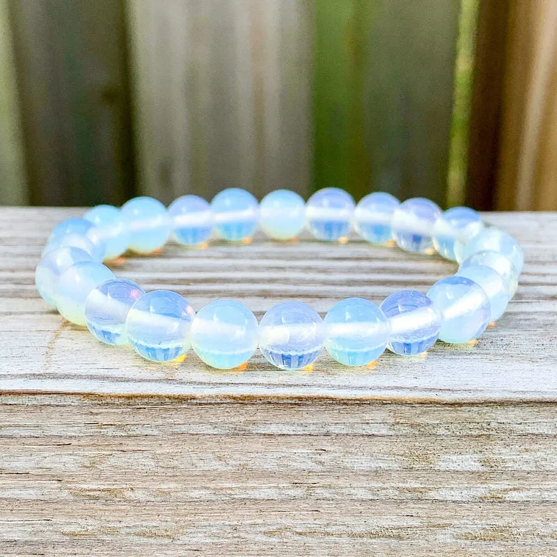8 mm Gemstone Beaded Bracelet