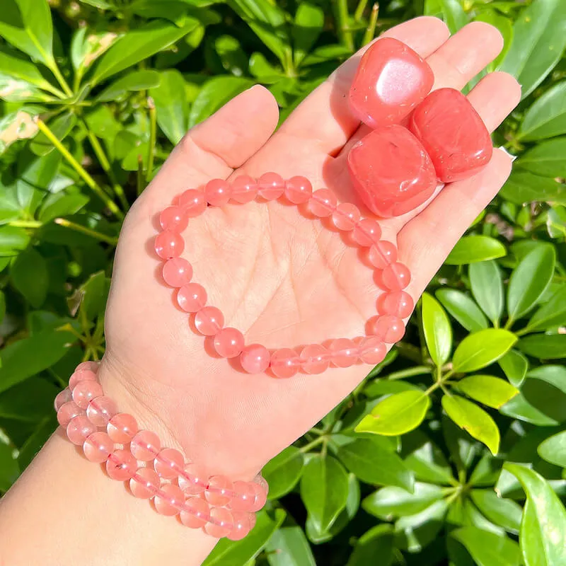 8 mm Gemstone Beaded Bracelet
