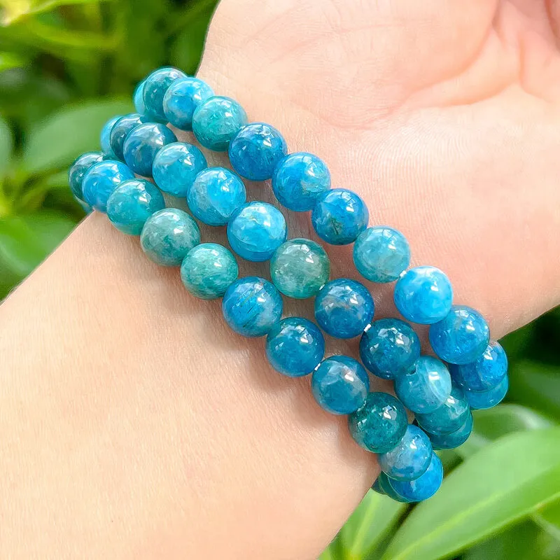 8 mm Gemstone Beaded Bracelet