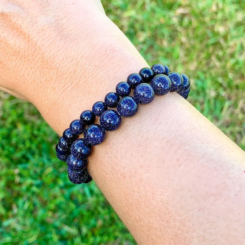8 mm Gemstone Beaded Bracelet